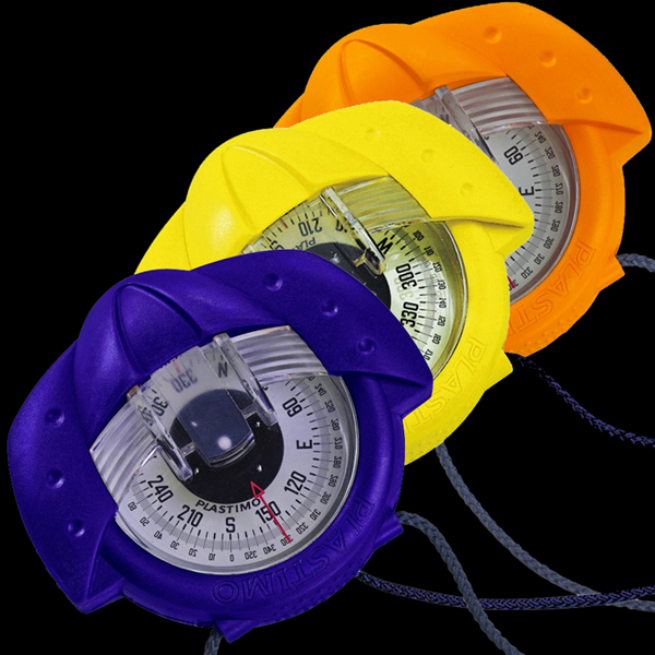 Plastimo Iris 50 Hand Bearing Compass yellow, blue, army green, orange, sand